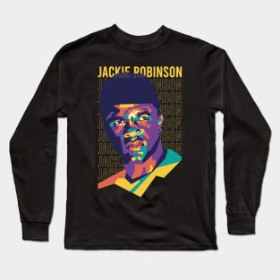 Jackie Robinson on WPAP art 1 Long Sleeve T-Shirt